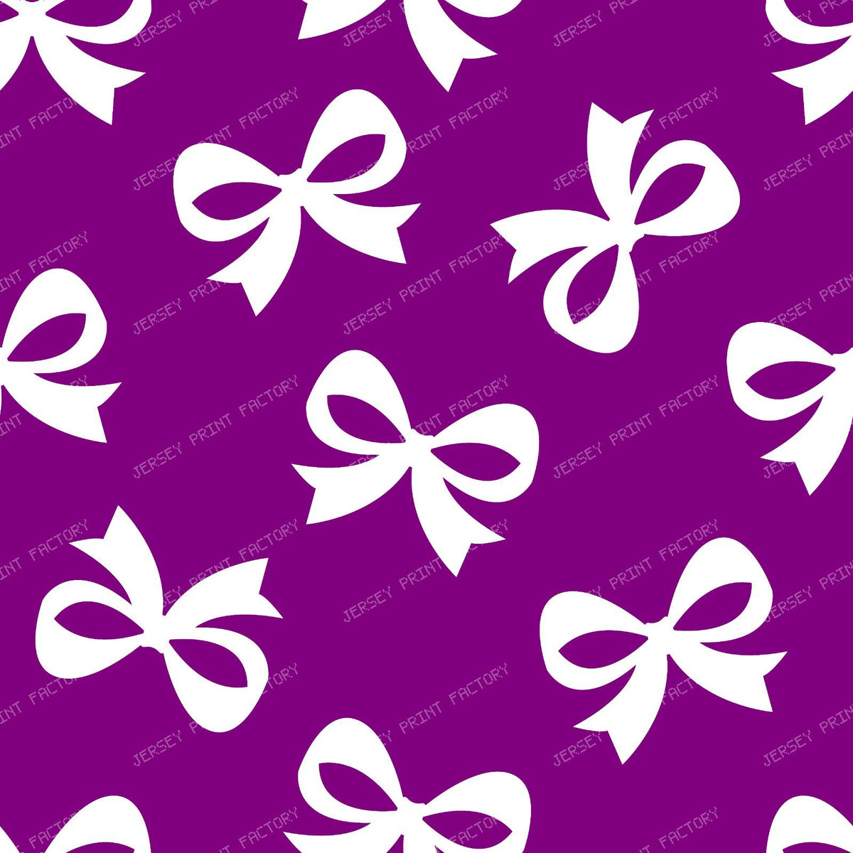 Bow Pattern, Coquette Bow, Ribbon Bow, Cute Bow, White Bow, Black — Purple 2