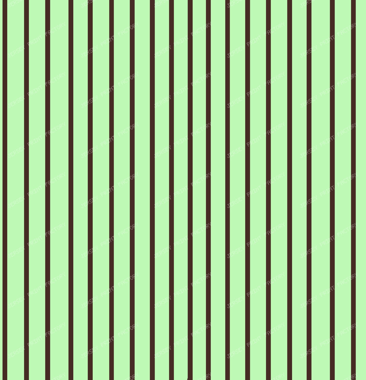 Brown Thin Stripes on Mint Green