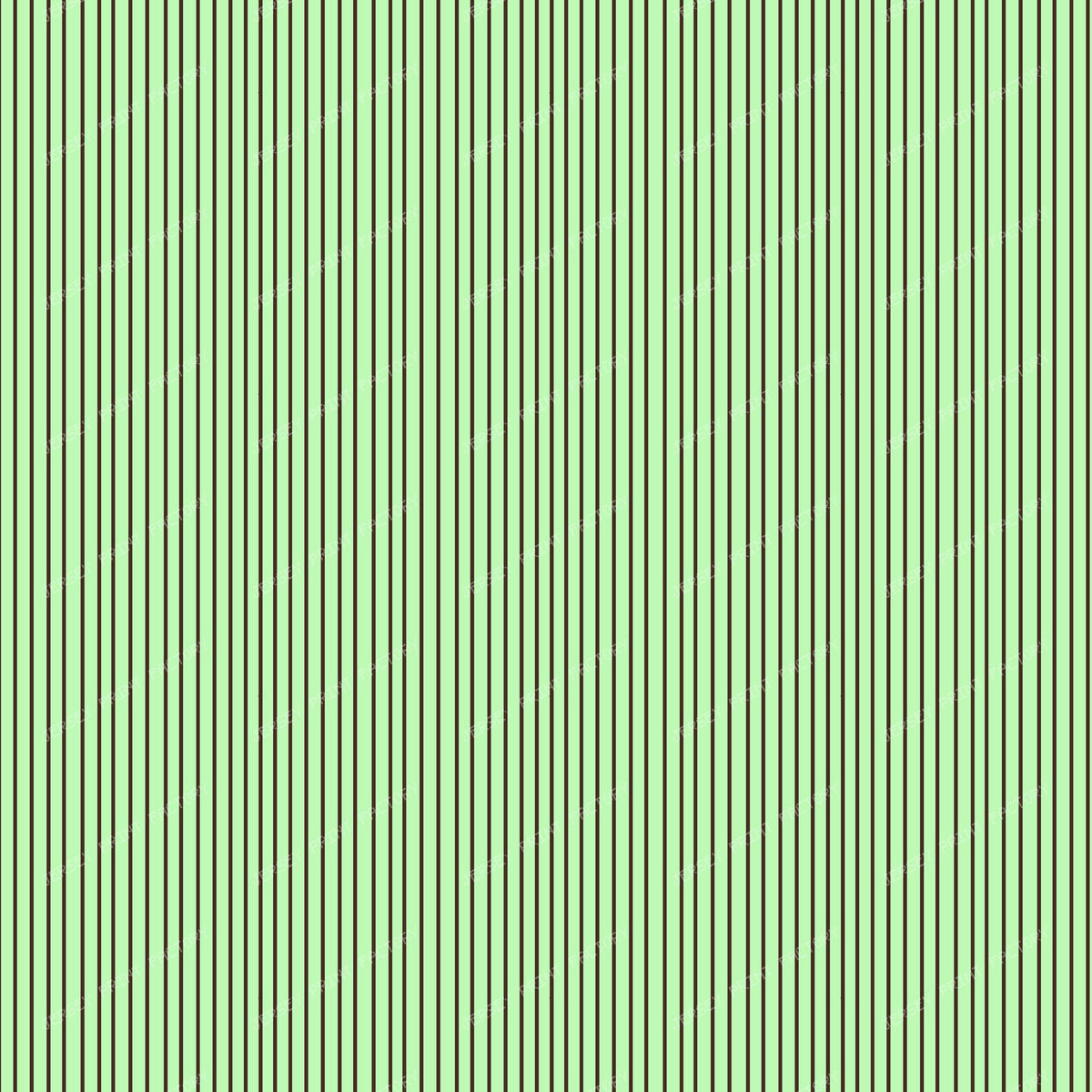 Brown Thin Stripes on Mint Green