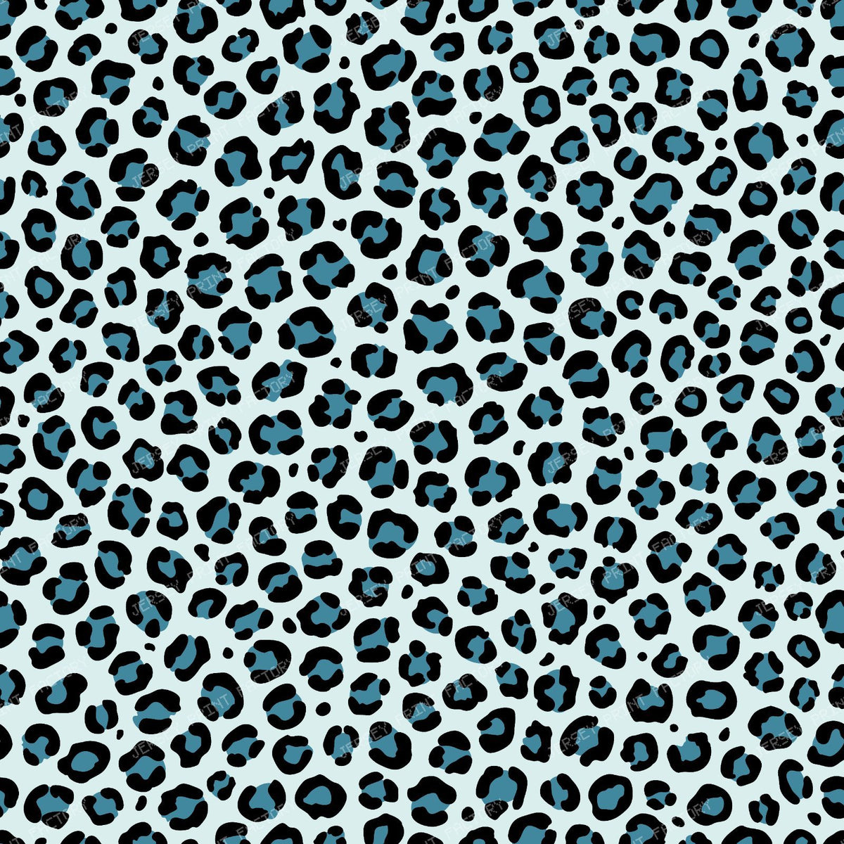 Leopard Print, Leopard Spots, Blue Leopard