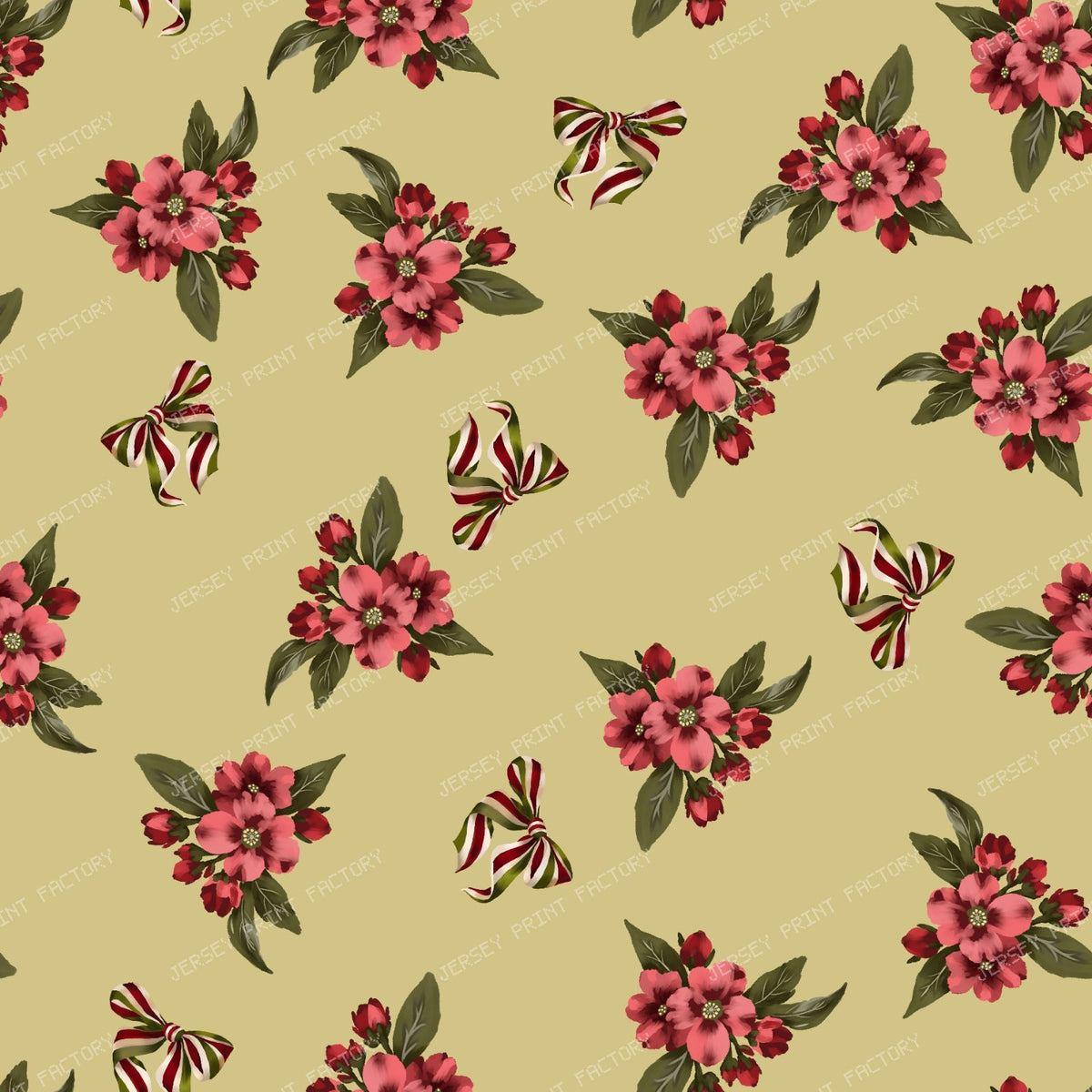 Bows Floral Pattern