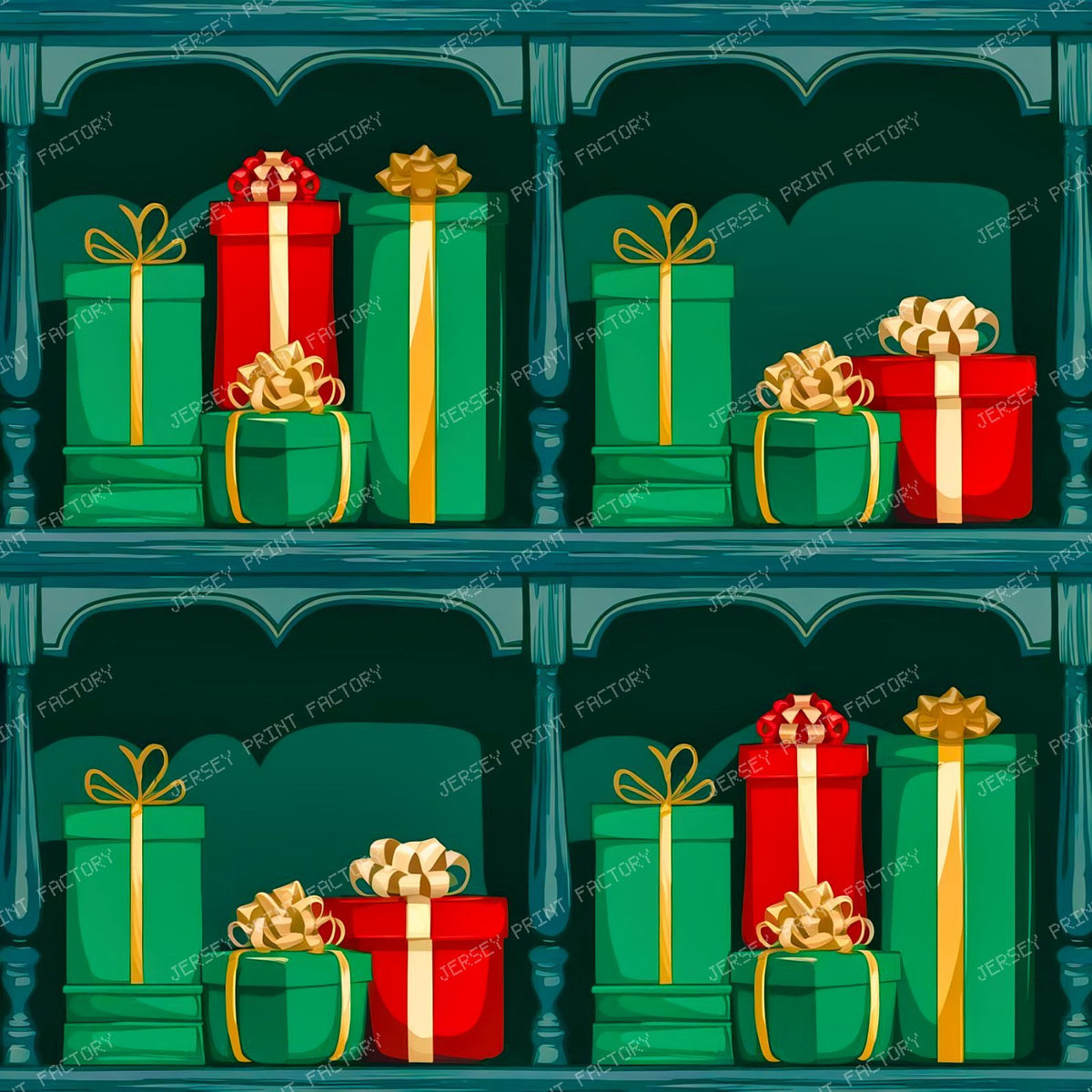 Aesthetic Green And Grey Christmas Trees — abstract