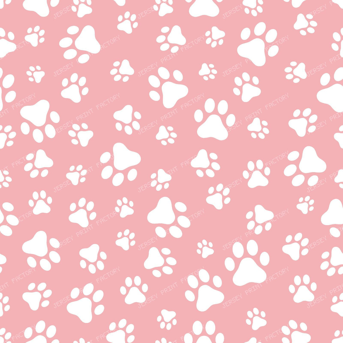 Pattern Of Paws, Dog Paws, Black and White — Pink 5