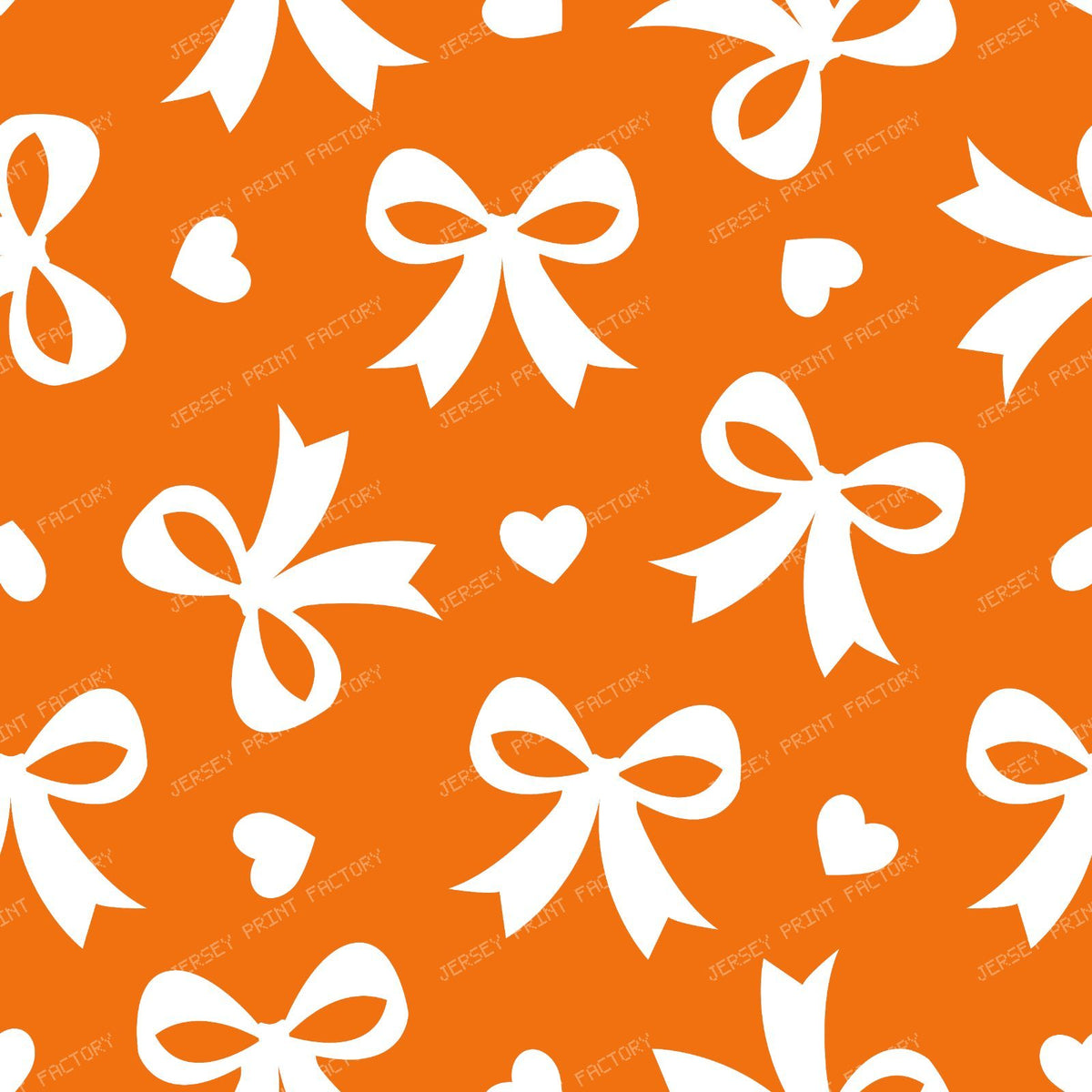 Bow Pattern, Coquette Bow, Ribbon, Cute Bow, White Bow, Hearts, Black — Orange 2