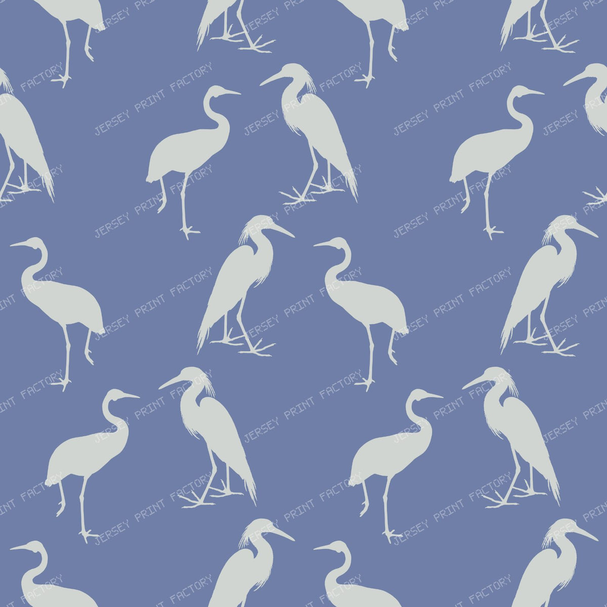 Heron Pattern, Bird Pattern, Egret, Crane, Nature, Blue