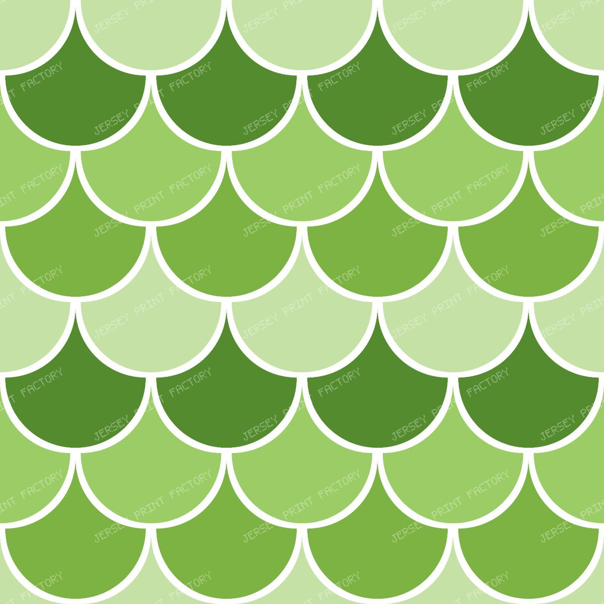 Blue Mermaid Scales, Dragon Scales, Fish Scales, Arch Pattern — Green 1