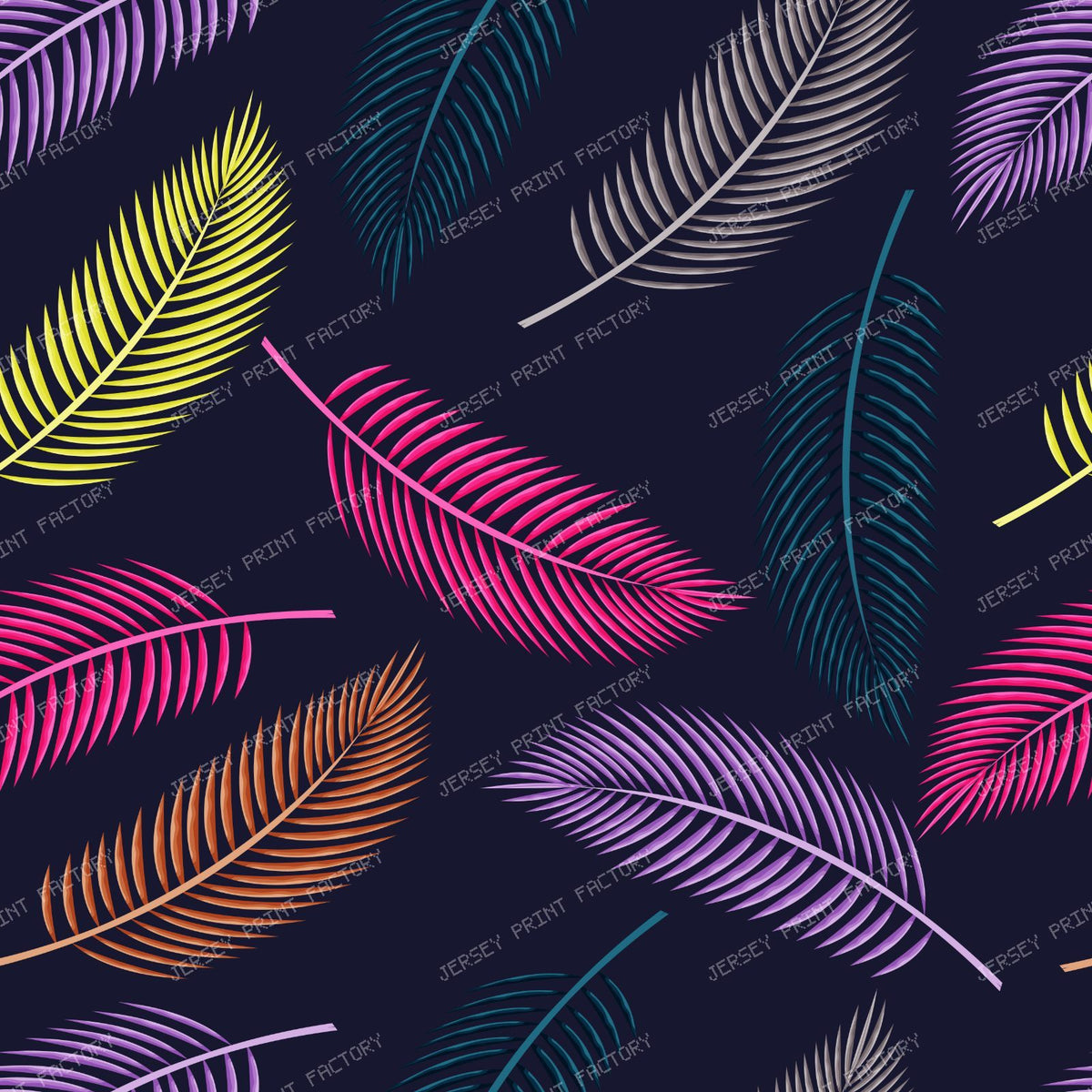 Colorful Palm Leaves, Palm Pattern, Tropical Pattern — Colorful 8