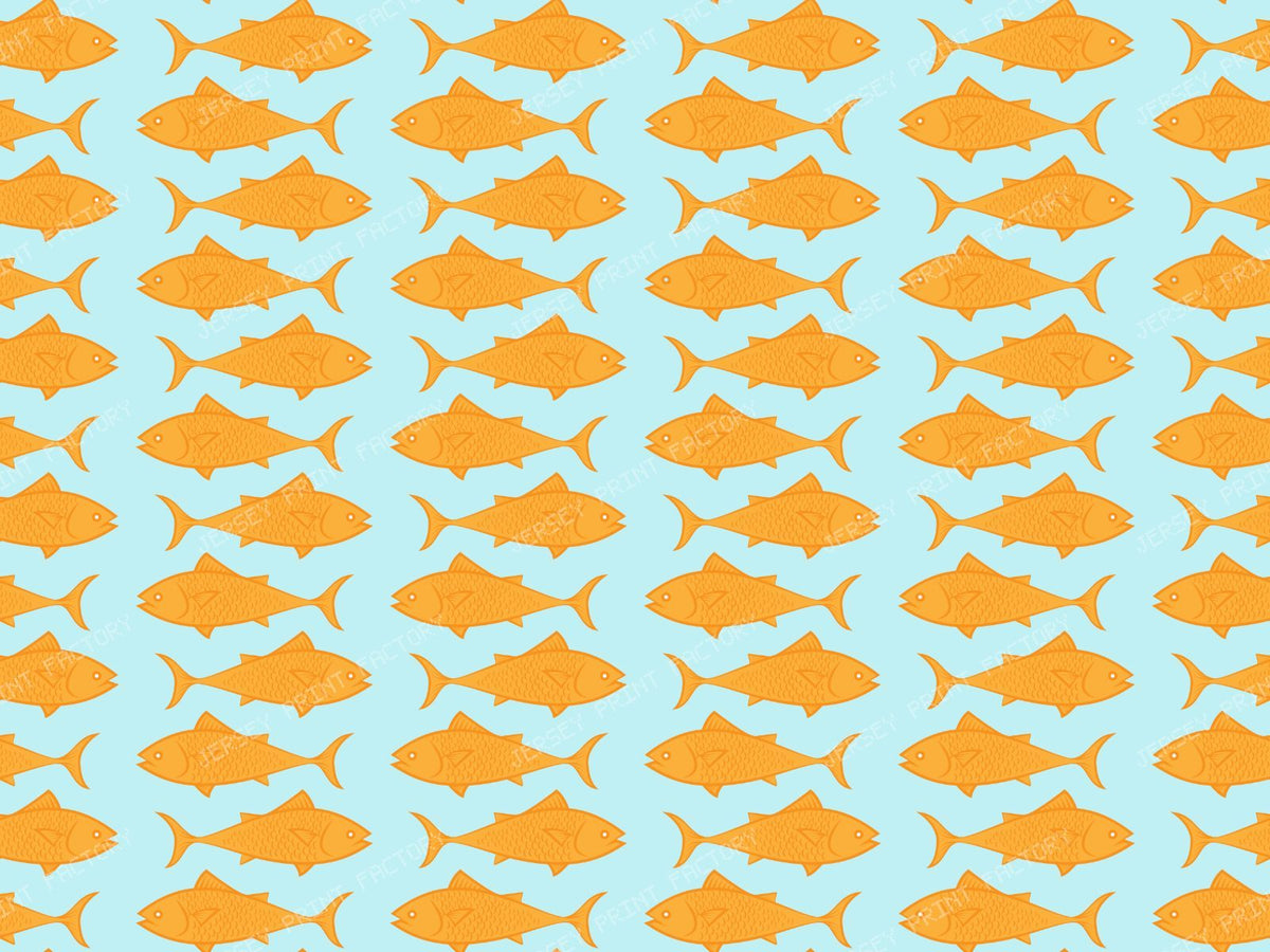 Orange Fish, Fish Pattern, Freshwater Fish, Marine Fish (Tileable)