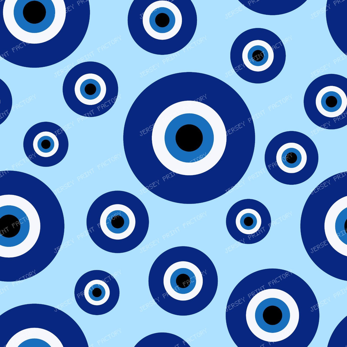 Evil Eye Pattern, Turkish Eye, Mati, Mataki, Hamsa, Nazar — Blue 1