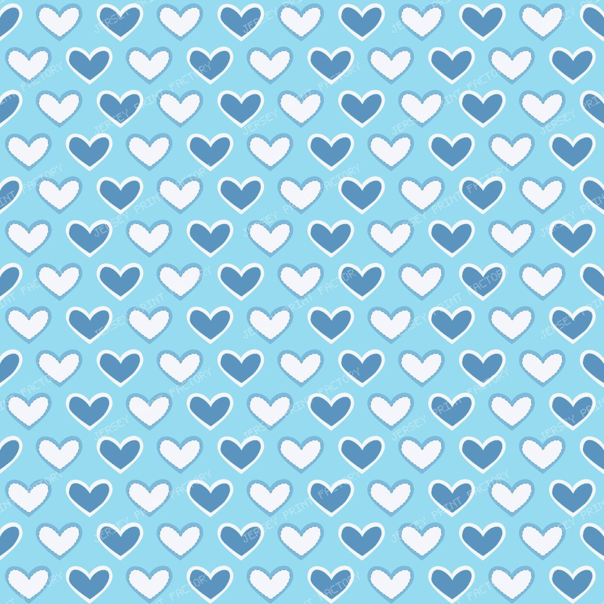 Pattern Of Hearts, Blue Hearts, Pink Hearts, Love — Blue and White