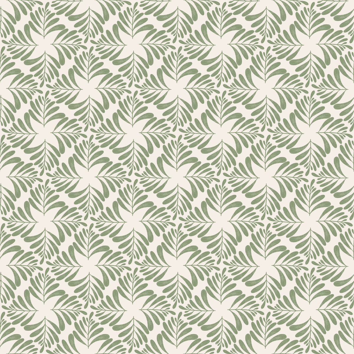 Fern Blockprint green