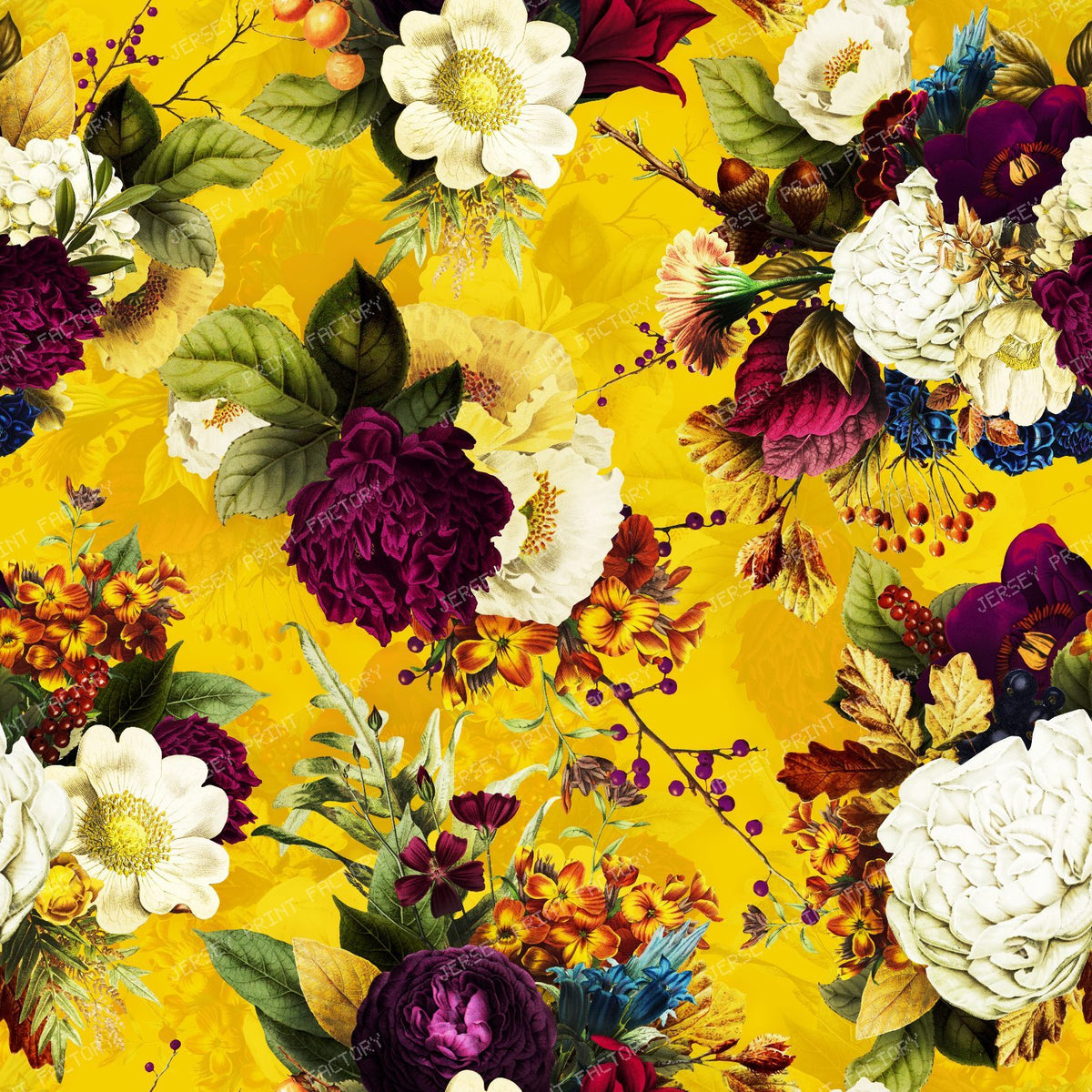 A Grandmillennial Garden with Vintage Baroque Romance and Timeless Elegance- Gold Yellow