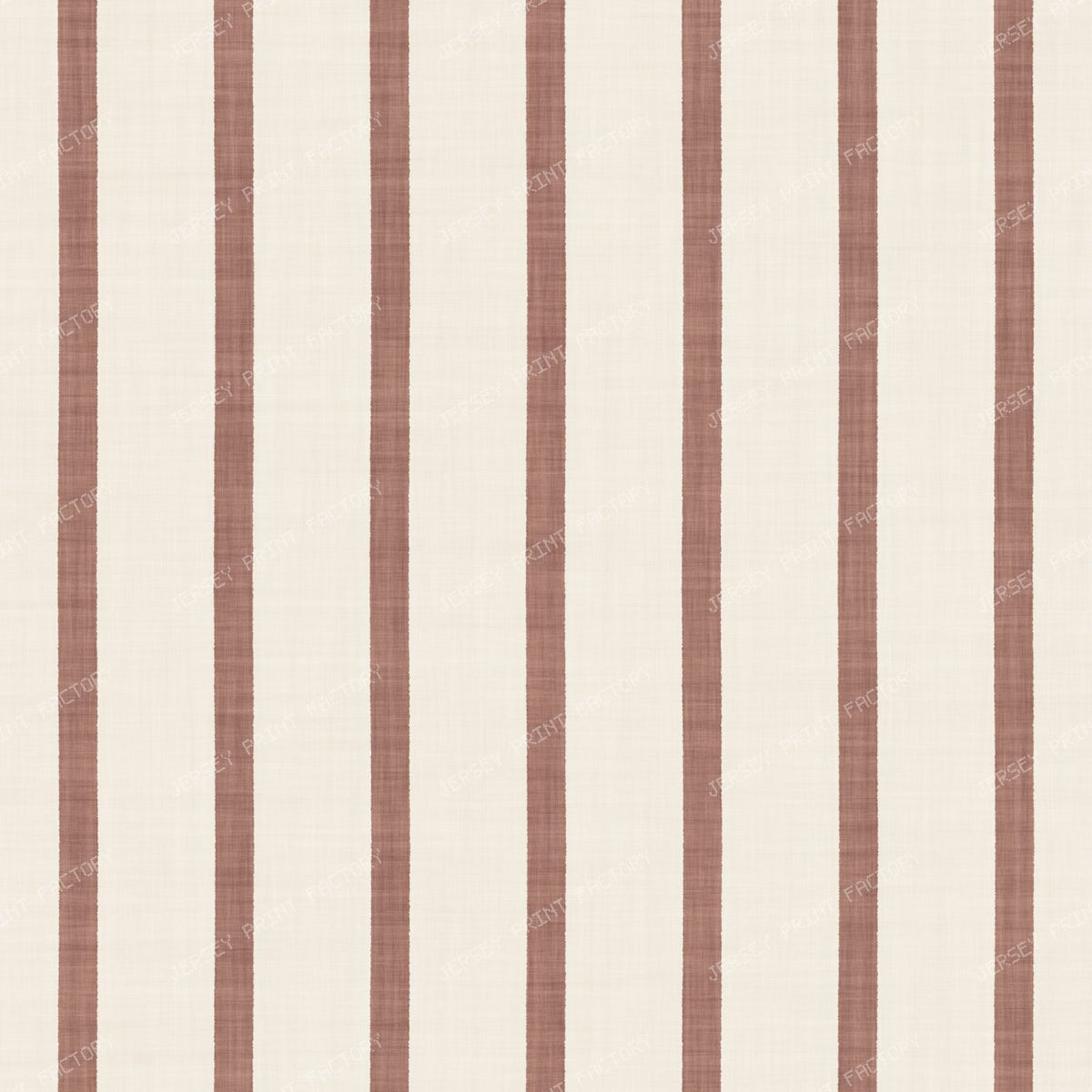 Cabana Stripes Classic Organic Modern - Sage Green on Cream — Terracotta on Cream