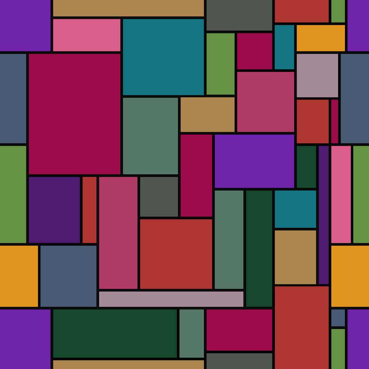 Jewel Tone Rectangles