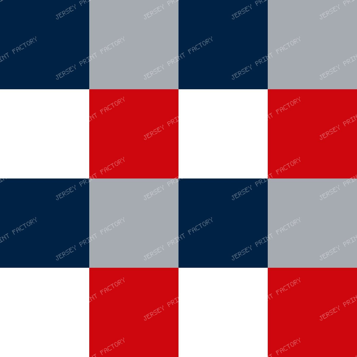 Checkerboard in Red Navy and Silver