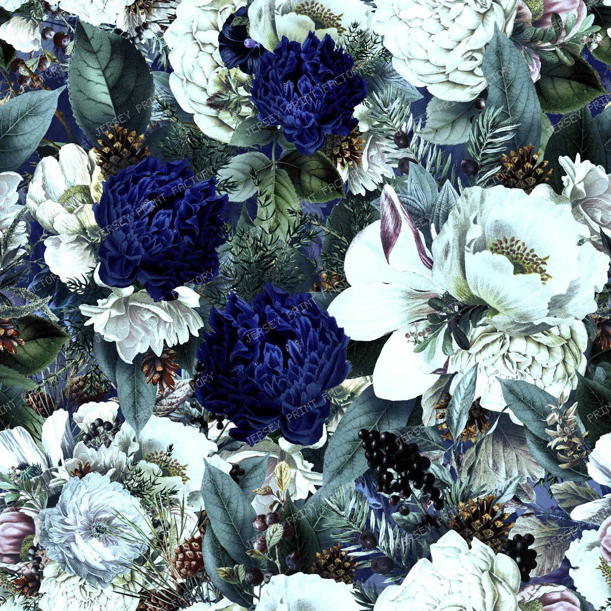 A Grandmillennial Winter Garden with Vintage Heritage and Romantic Elegance