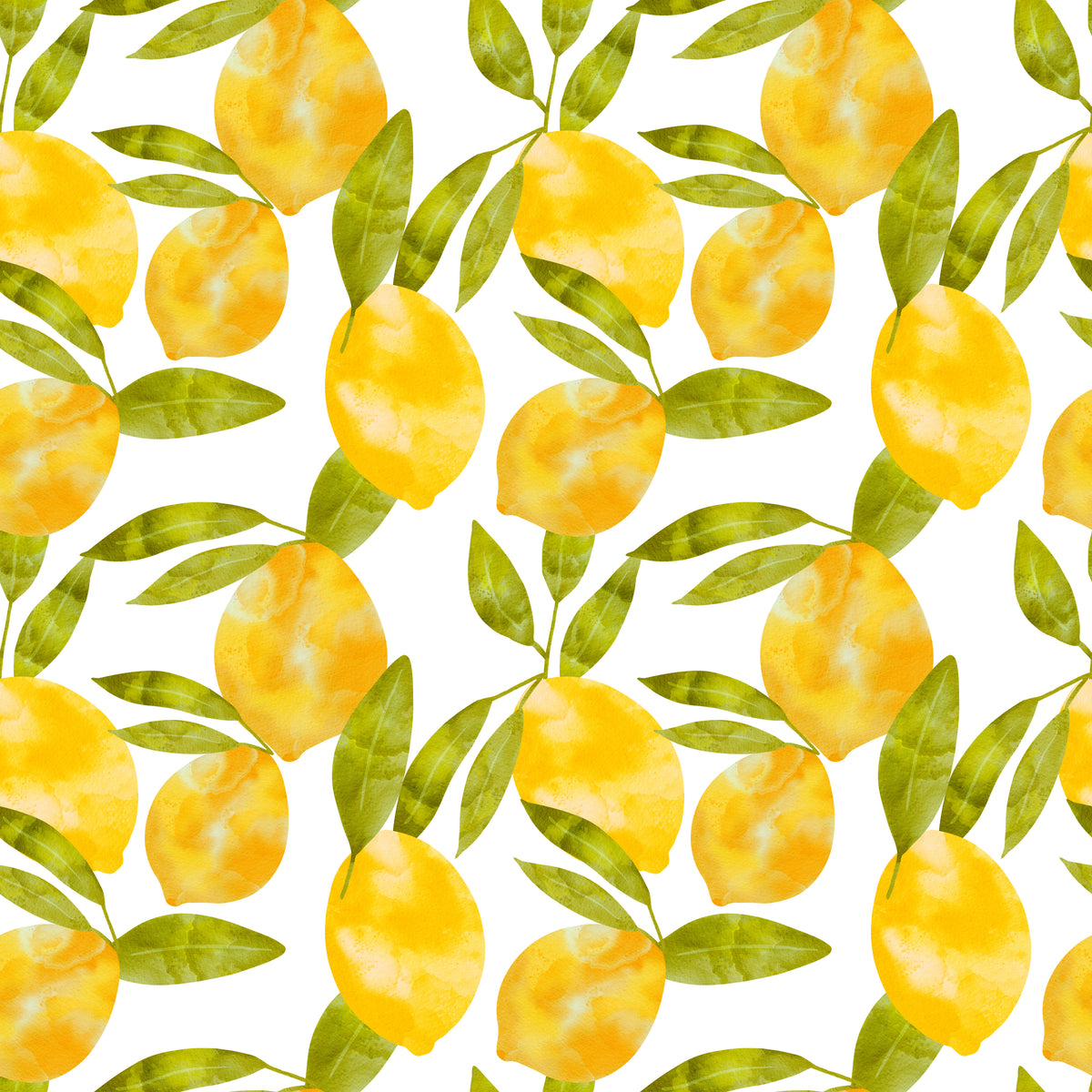 Lemon Patterns on White Fabric E2129 Jersey Print Factory