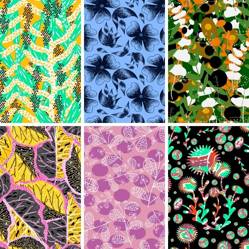 Floral Patterns Scrapbook Papers – Jersey Print Factory