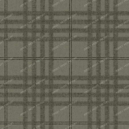 Emma   Burlap Stripe   White & Grey — Deep Forest Green