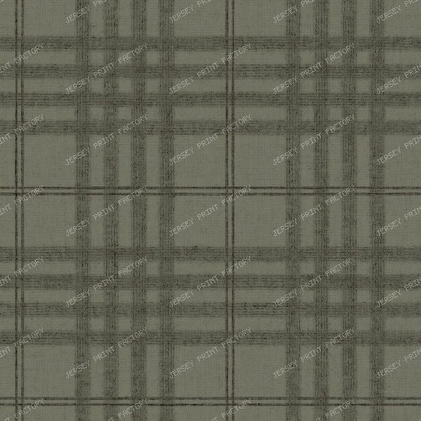 Emma   Burlap Stripe   White & Grey — Deep Forest Green