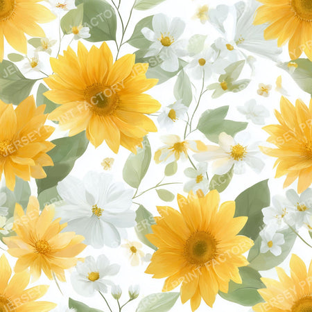 Watercolor Sunflower Daisy