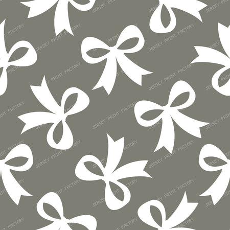 Bow Pattern, Coquette Bow, Ribbon, Cute Bow, White Bow, Black — Gray 2