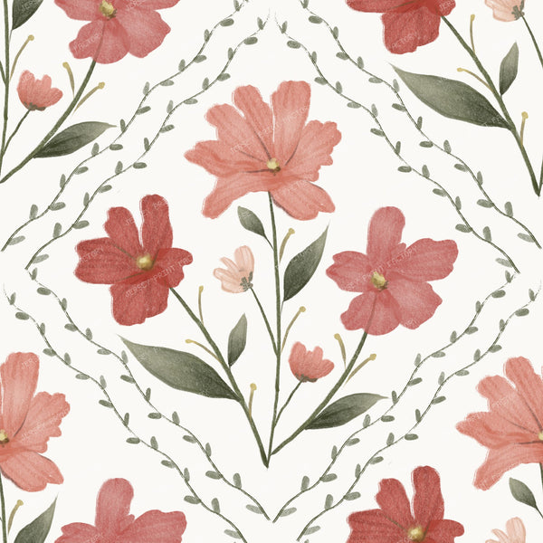 Whimsy cottage Pink florals