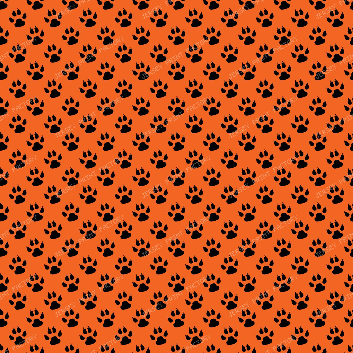 Green Paws, Dog Paws, Pattern Of Paws, Animal Paws — Orange