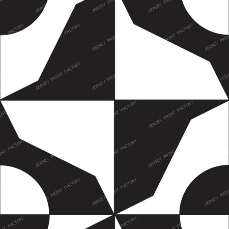 Large Black and White Geometric