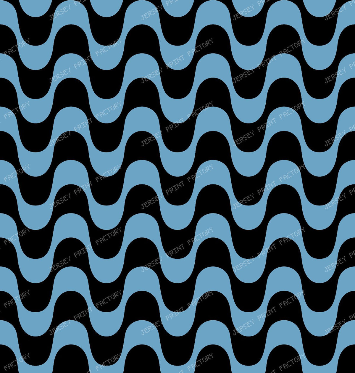 Black and White Copacabana Pattern, Copacabana Sidewalk, Beach Pattern — Blue 6