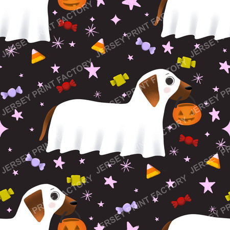 Trick Or Treat Dachshund Dog Halloweenie – Candy Toss On Black