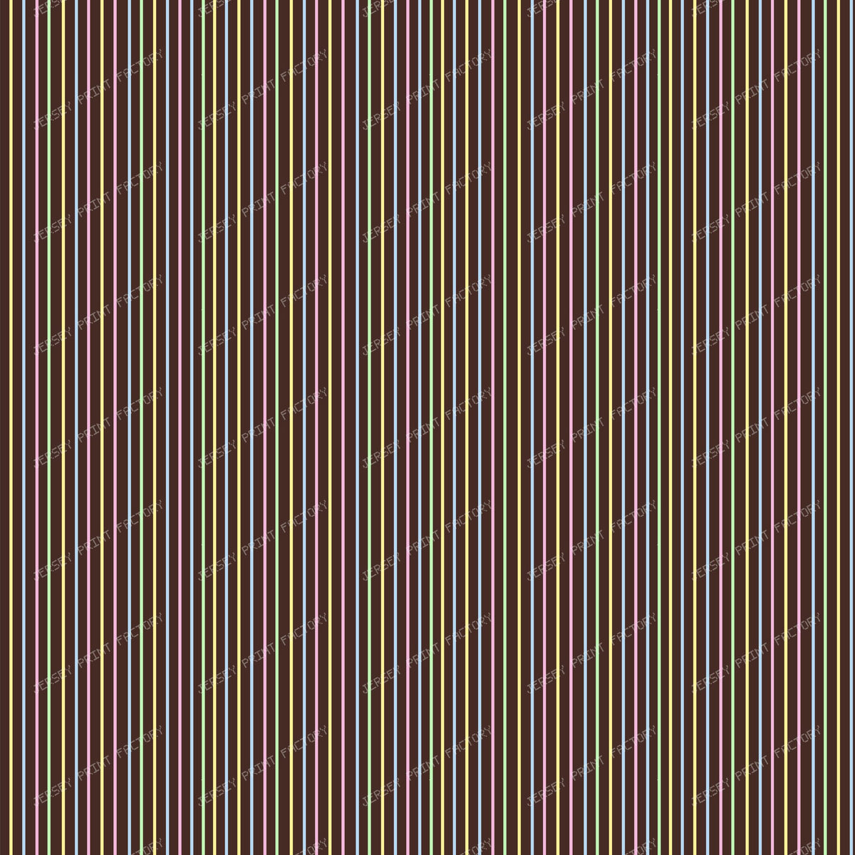 Retro Thin Stripes on Chocolate Brown