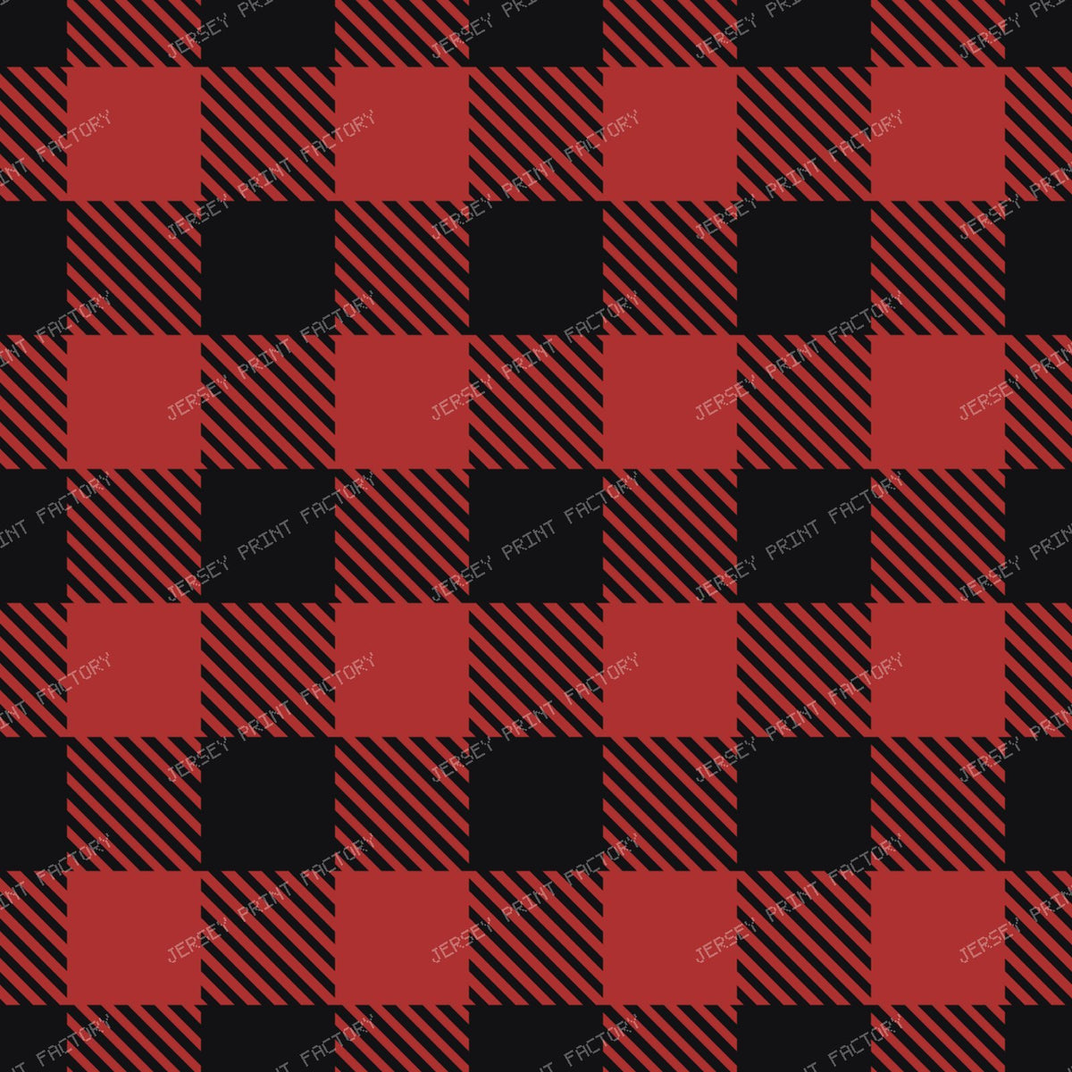 Gingham Red and Black