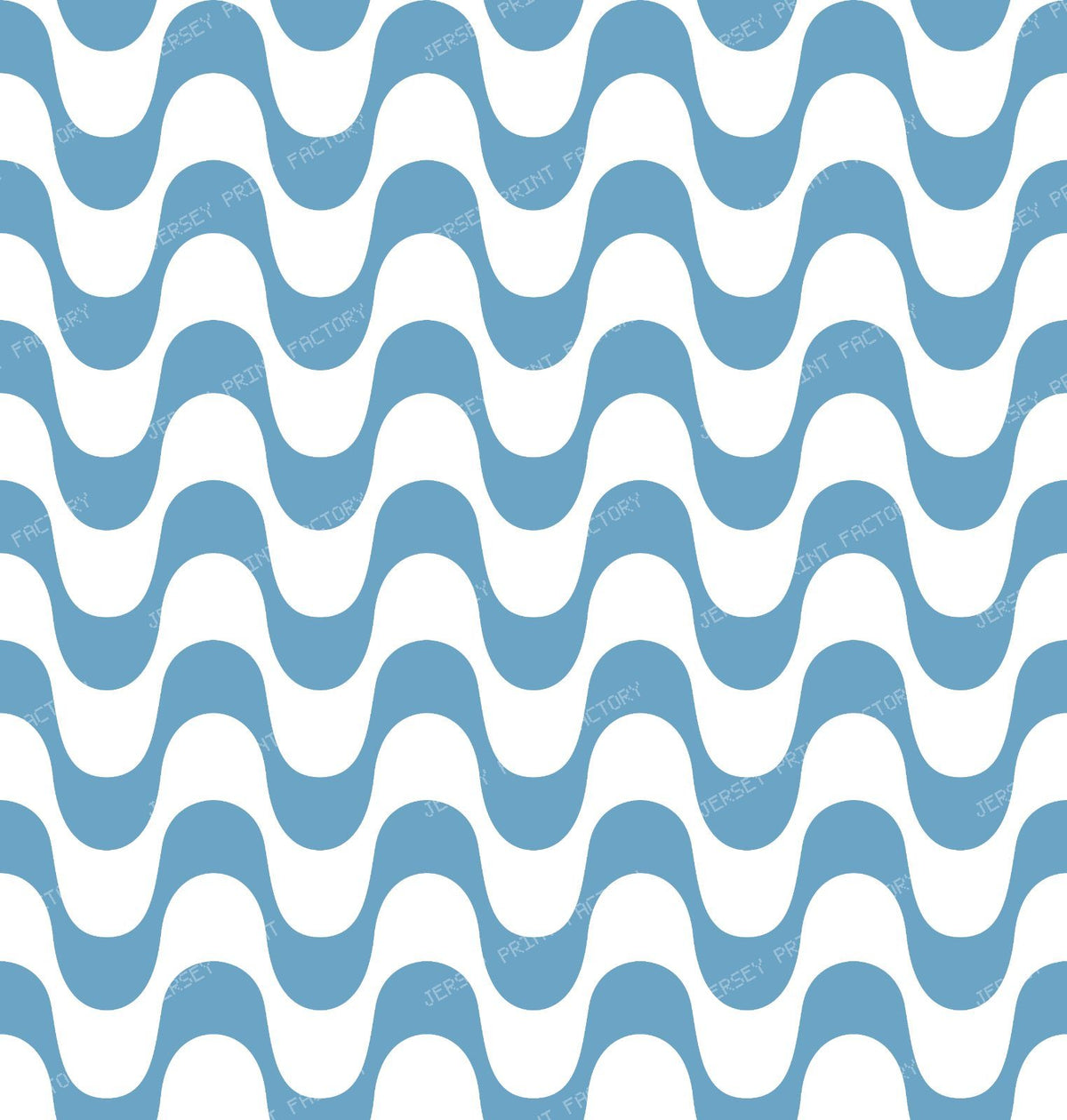 Black and White Copacabana Pattern, Copacabana Sidewalk, Beach Pattern — Blue 4