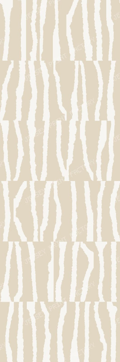 Cool Mist Blue Irregular Stripes- Organic Modern — Warm Taupe Irregular Stripes
