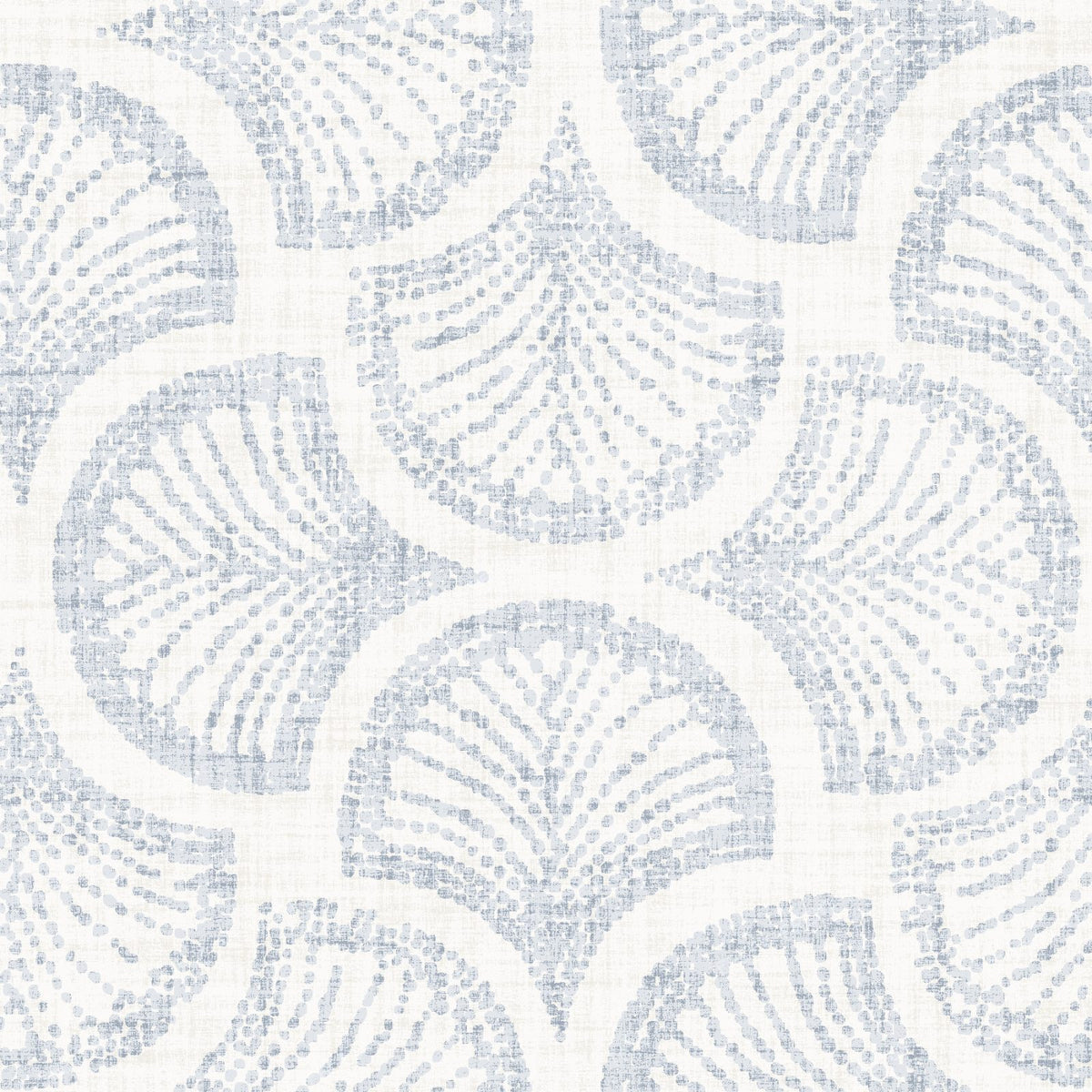 Dove Grey Blue Scallop Arch Geometric