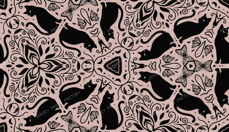 Abstract Black Cat