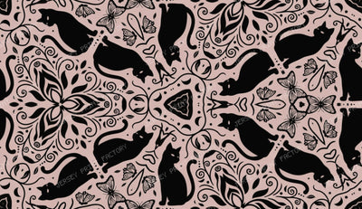 Abstract Black Cat