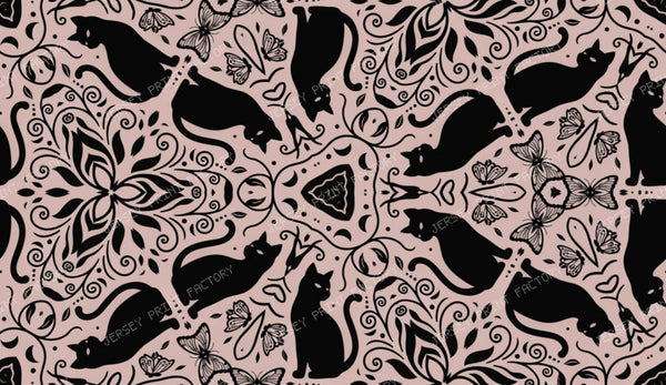 Abstract Black Cat