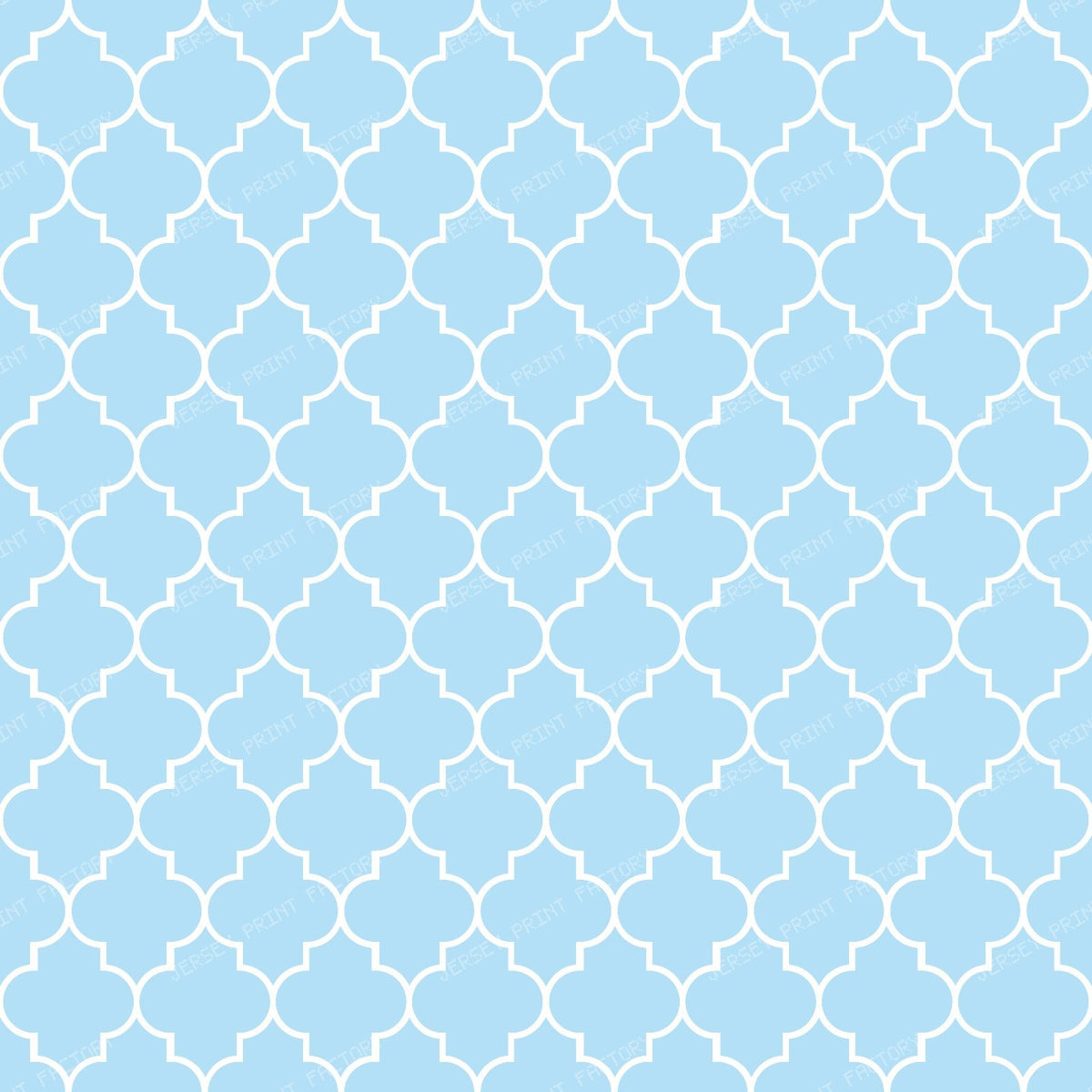 Black And White Latticework, Quatrefoil, Trellis — Blue 1