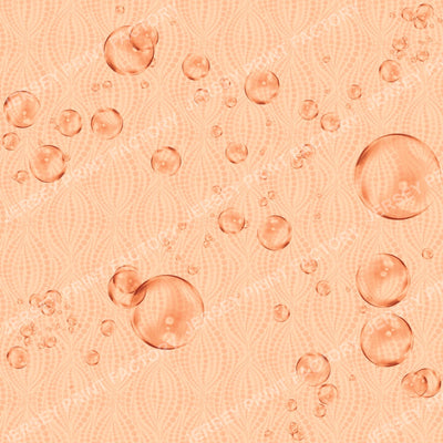 Orange / peach floating bubbles