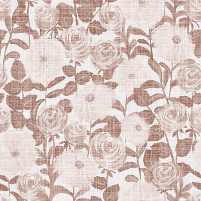 Terracotta Rose Floral in Rust and Mocha