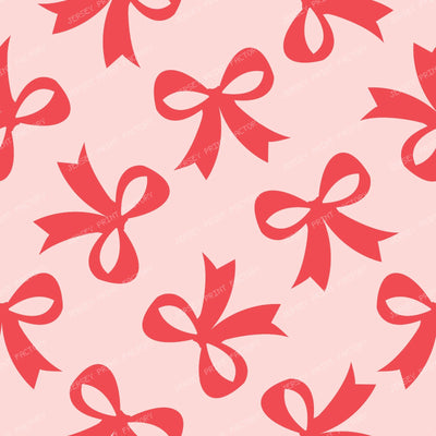 Bow Pattern, Coquette Bow, Ribbon, Cute Bow, White Bow, Black — Pink and Red