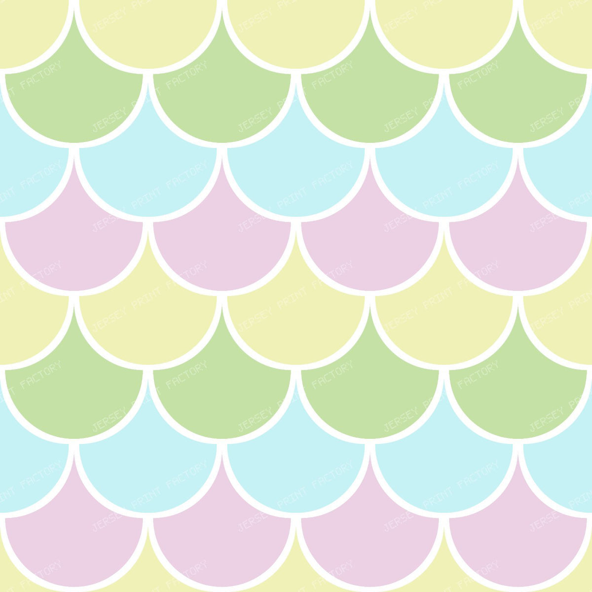 Blue Mermaid Scales, Dragon Scales, Fish Scales, Arch Pattern — Colorful 1