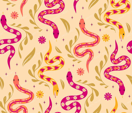 Floral Snakes | Leaves and Snakes