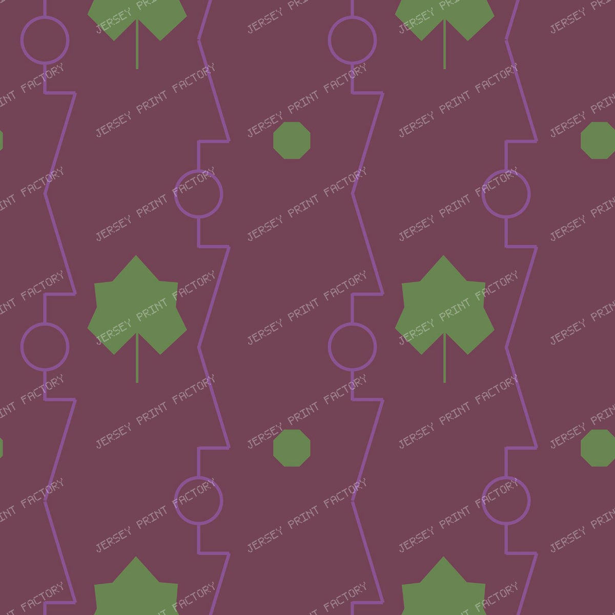 Grapevine Deco Trellis Green Dark — Purple