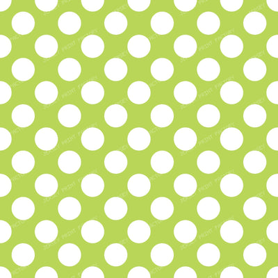 Polka Dots, Polka Dot Pattern, Black and White — Green 1