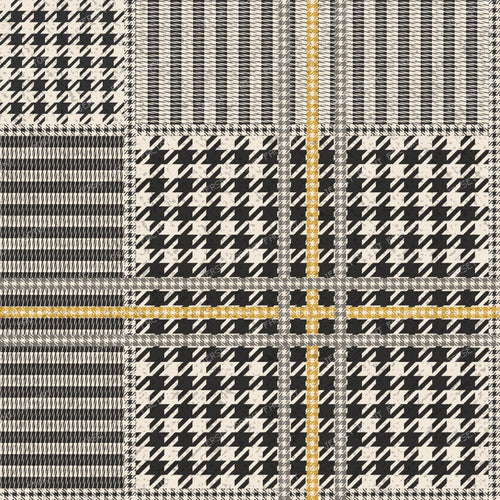 Modern Houndstooth Check — Black