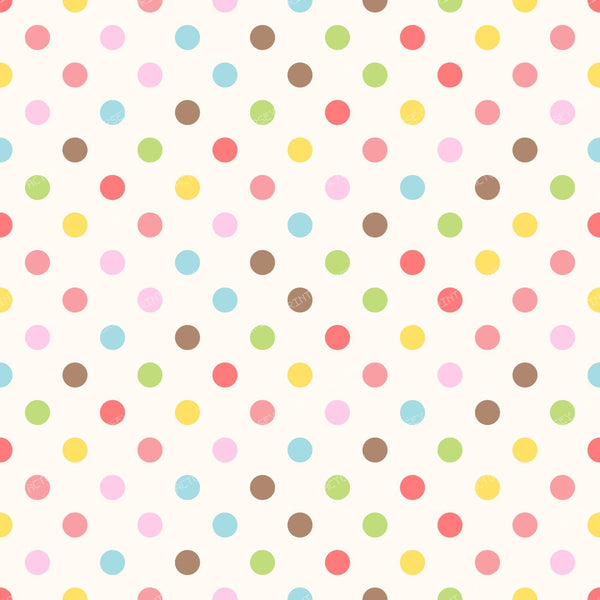 Blue Polka Dots, Polka Dot Pattern, Dots, Dotted — Colorful