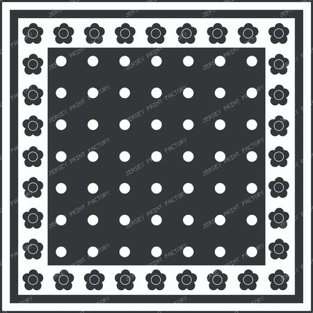 Polka Dots, Flowers, Patchwork, Pop Art, Black and White